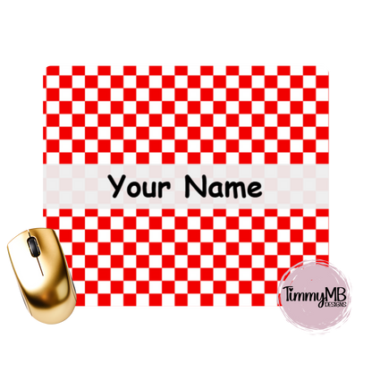 Checkered - Custom Mouse Pad