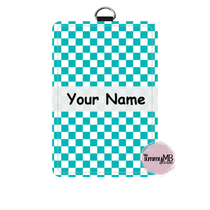 Checkered - Custom ID Badge Holder