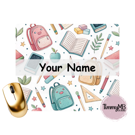 School Supplies: Backpack - Custom Mouse Pad