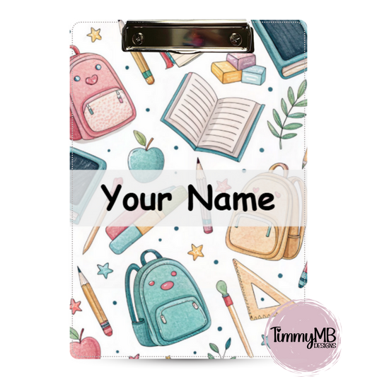 School Supplies: Backpack - Custom Clipboard