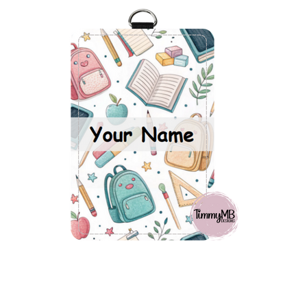 School Supplies: Backpack - Custom ID Badge Holder