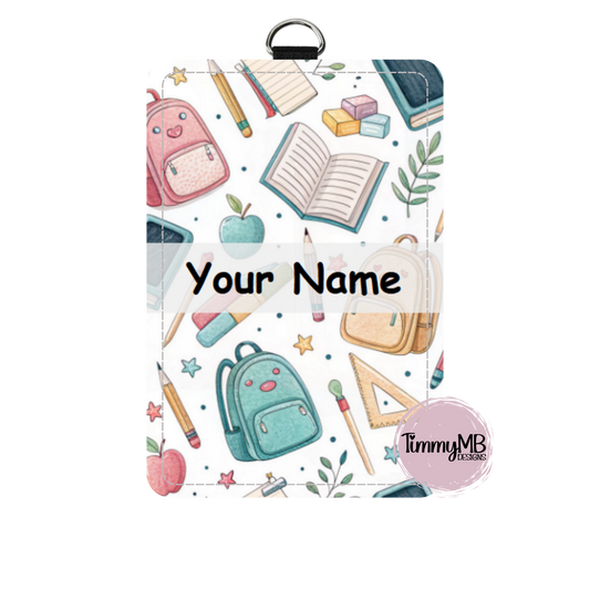 School Supplies: Backpack - Custom ID Badge Holder