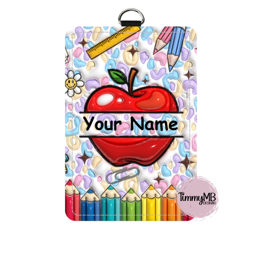 Bubble Apple - Custom ID Badge Holder