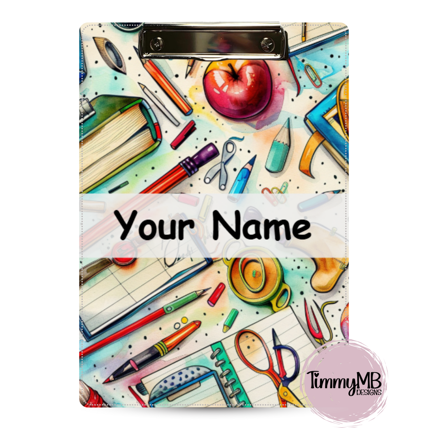 School Supplies: Retro - Custom Clipboard