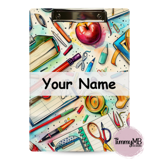 School Supplies: Retro - Custom Clipboard