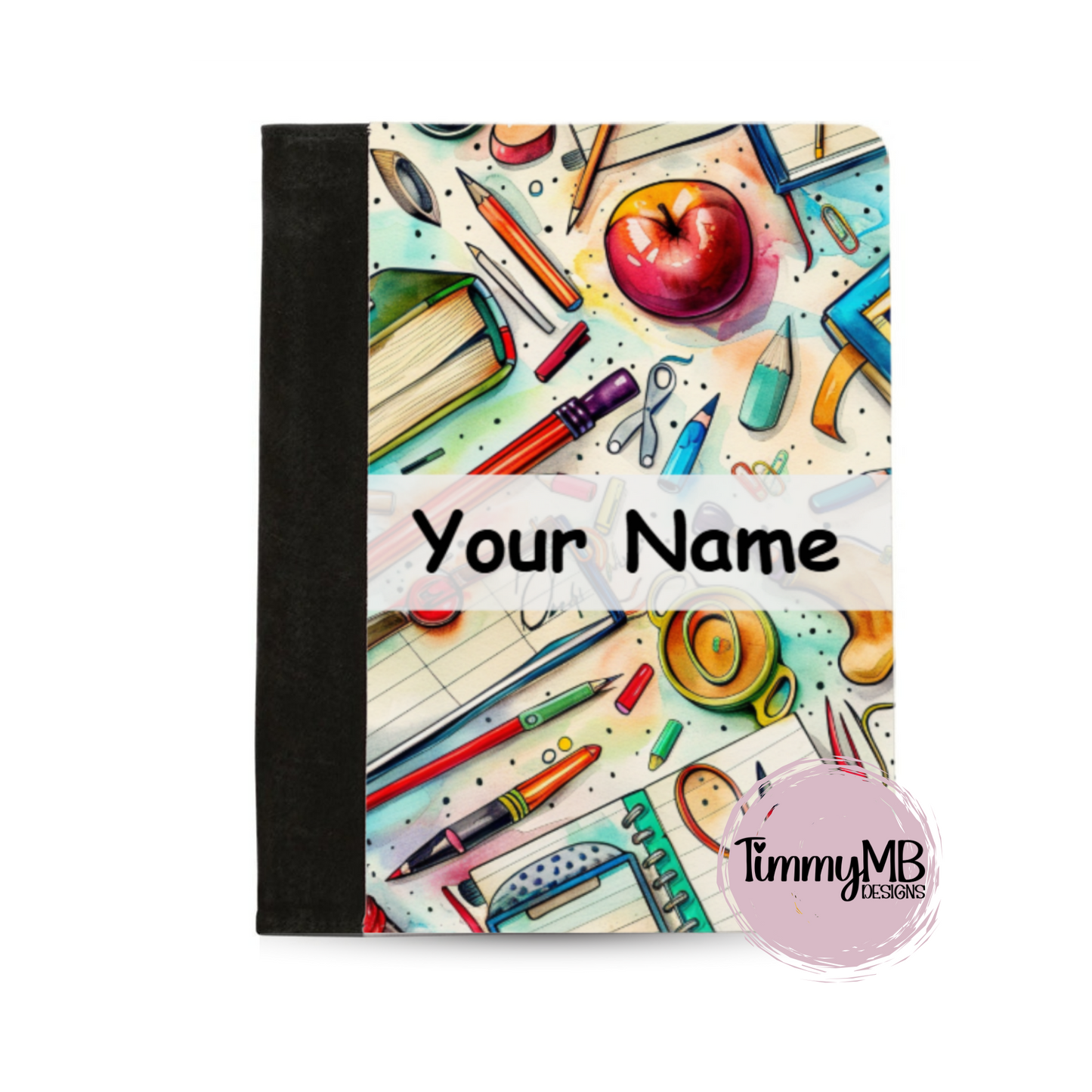 School Supplies: Retro - Custom Notepad Portfolio
