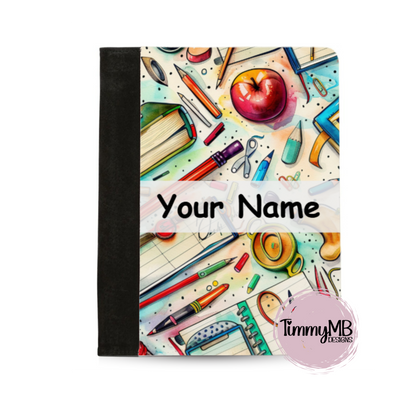 School Supplies: Retro - Custom Notepad Portfolio