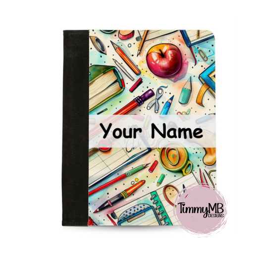 School Supplies: Retro - Custom Notepad Portfolio