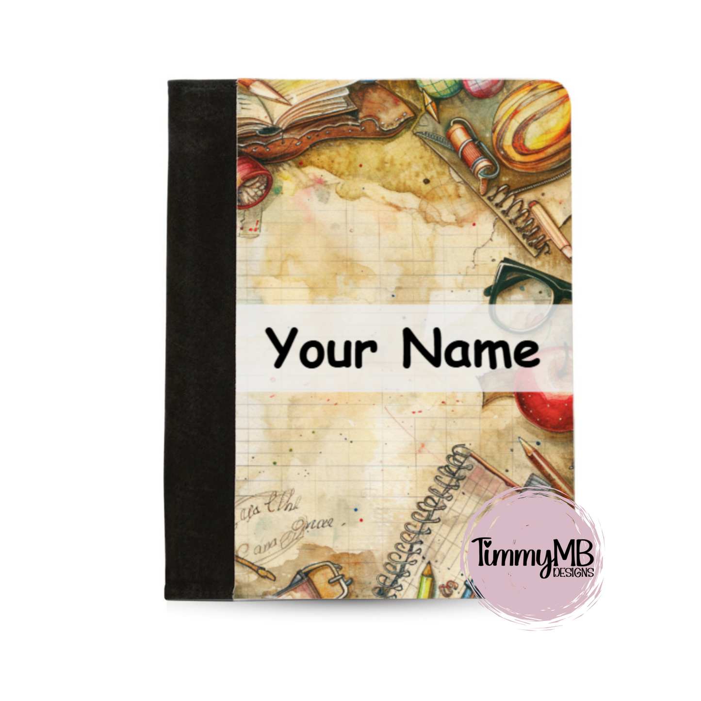 School Supplies: Retro 2 - Custom Notepad Portfolio