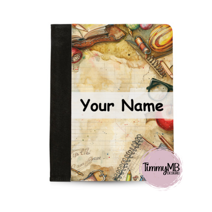 School Supplies: Retro 2 - Custom Notepad Portfolio