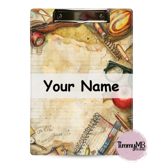 School Supplies: Retro 2 - Custom Clipboard