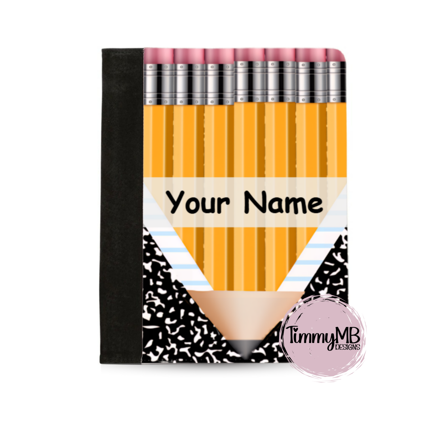 Pencil Notebook Split - Custom Notepad Portfolio