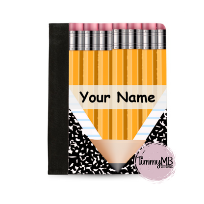 Pencil Notebook Split - Custom Notepad Portfolio