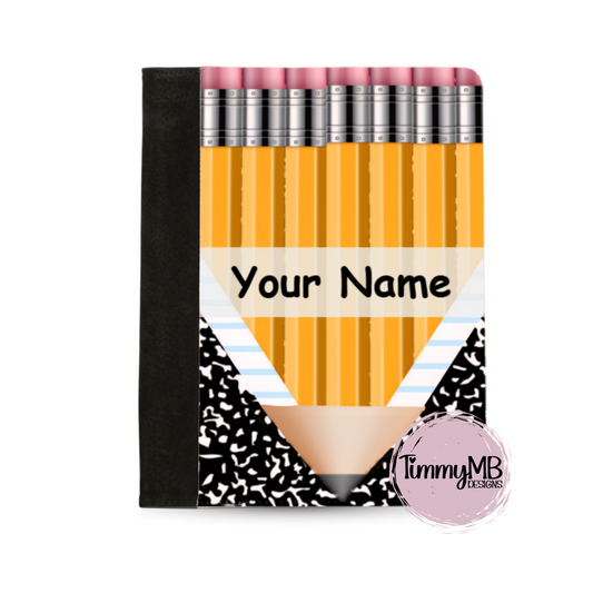 Pencil Notebook Split - Custom Notepad Portfolio