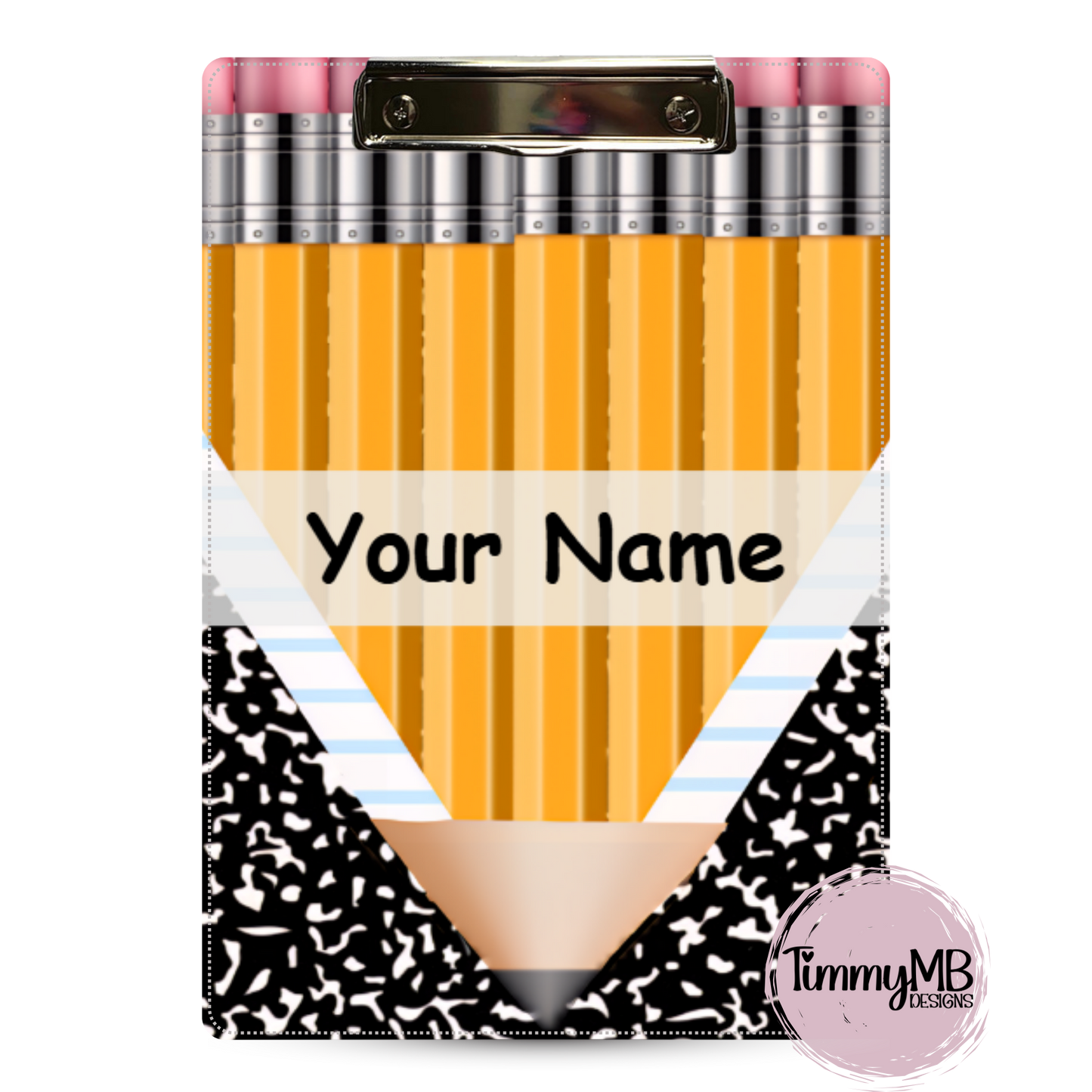 Pencil Notebook Split - Custom Clipboard