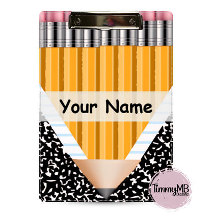 Pencil Notebook Split - Custom Clipboard