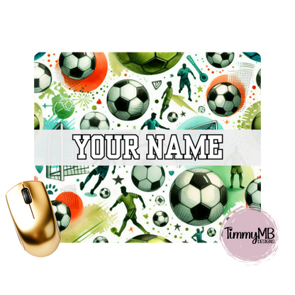 Soccer Player - Custom Mouse Pad