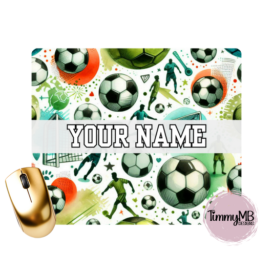 Soccer Player - Custom Mouse Pad