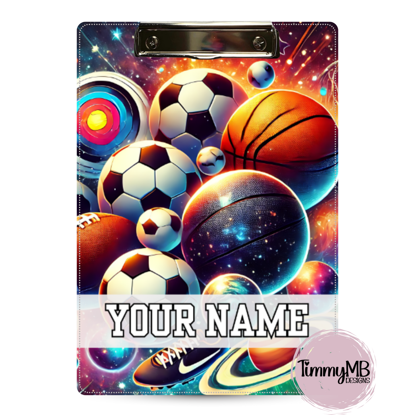 Sports Balls: Galaxy - Custom Clipboard