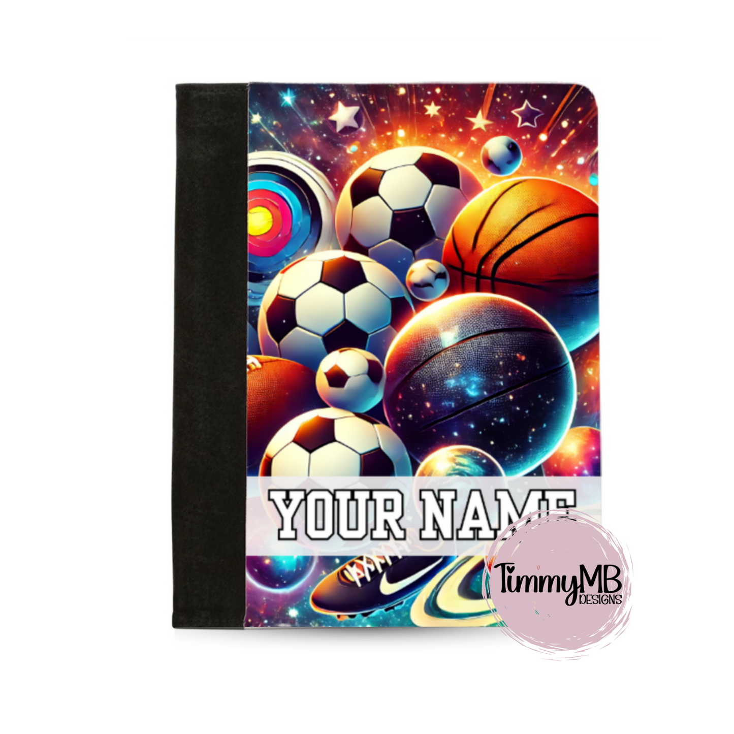 Sports Balls: Galaxy - Custom Notepad Portfolio