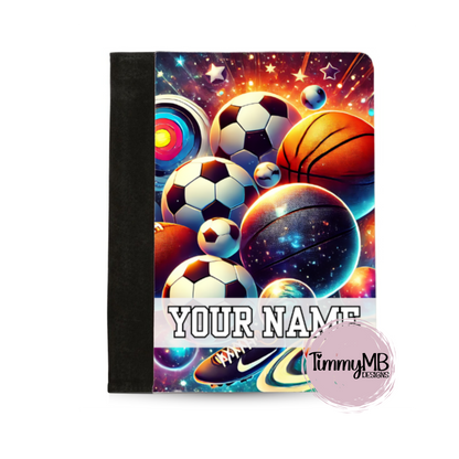 Sports Balls: Galaxy - Custom Notepad Portfolio