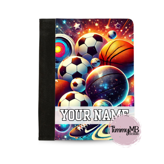 Sports Balls: Galaxy - Custom Notepad Portfolio