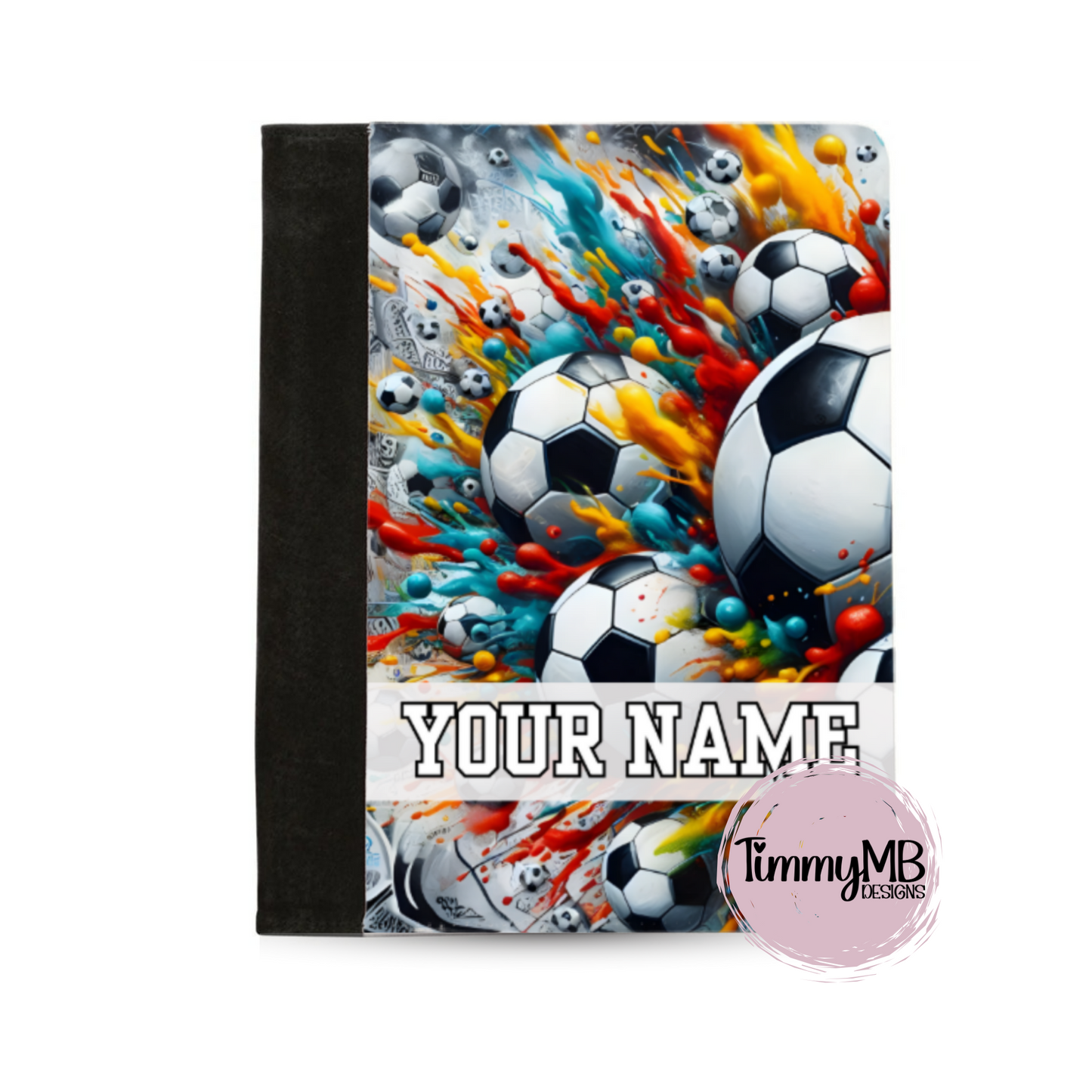Soccer Balls: Exploding Paint - Custom Notepad Portfolio