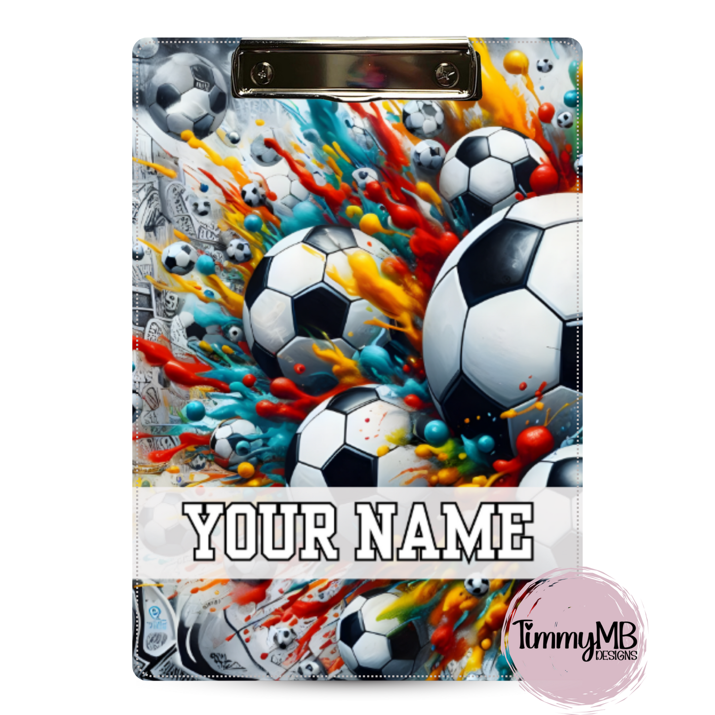 Soccer Balls: Exploding Paint - Custom Clipboard