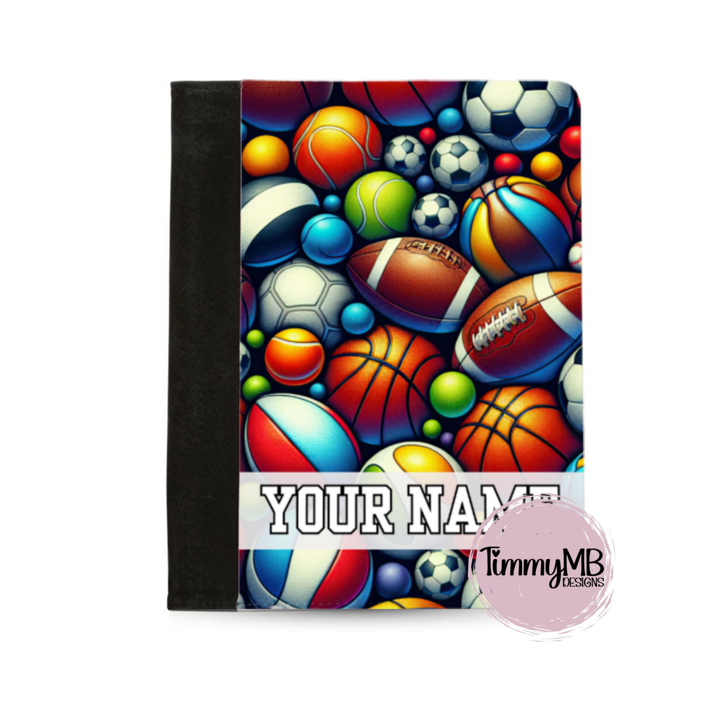 Sports Balls: Mixed - Custom Notepad Portfolio