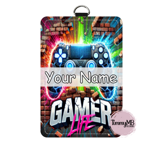 Gamer Life - Custom ID Badge Holder