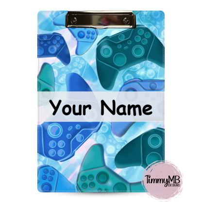 Game Controllers: Blue - Custom Clipboard