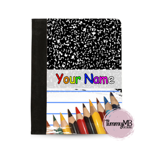 Composition Notebook: Colored Pencils - Custom Notepad Portfolio