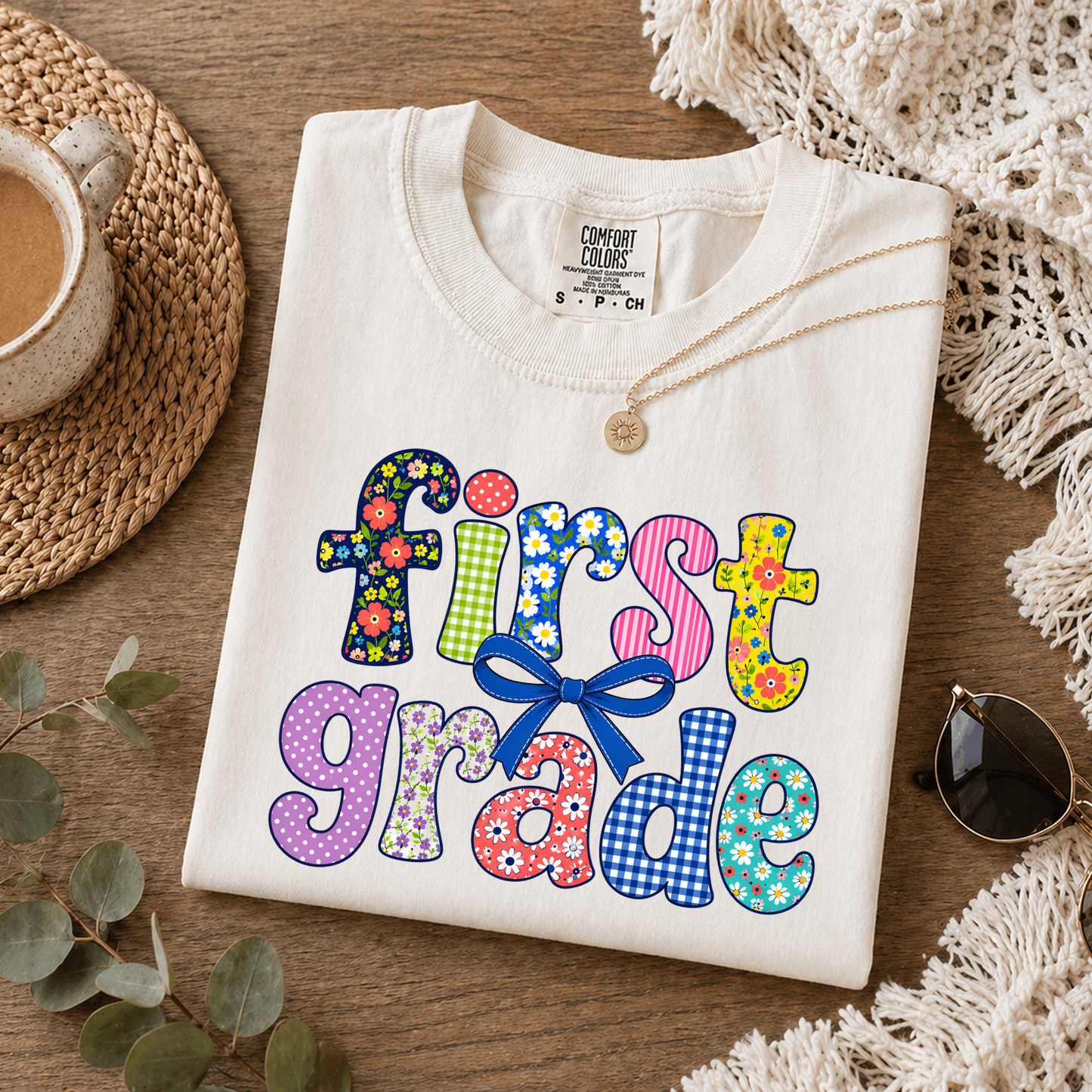 Teacher Patchwork - First Grade - TShirt
