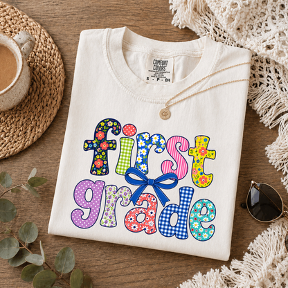 Teacher Patchwork - First Grade - TShirt