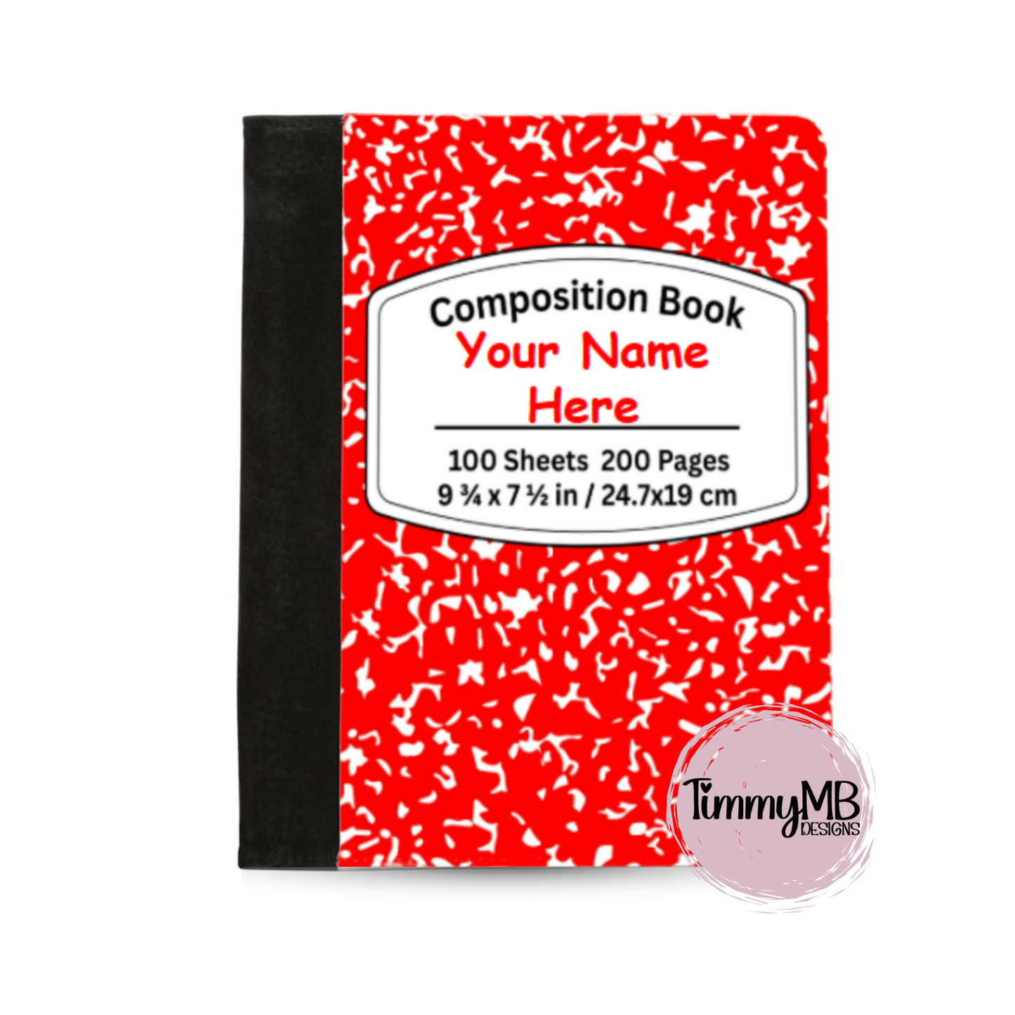 Composition Notebook: Plain - Custom Notepad Portfolio