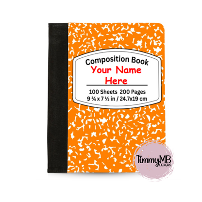 Composition Notebook: Plain - Custom Notepad Portfolio