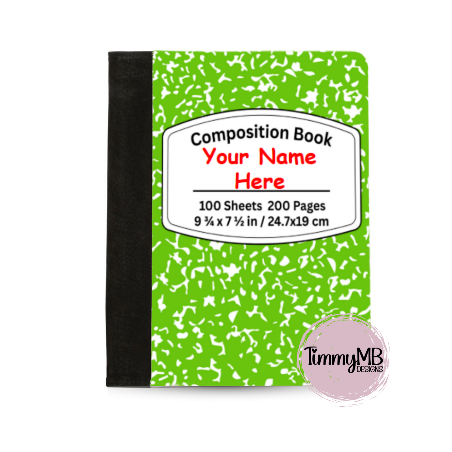 Composition Notebook: Plain - Custom Notepad Portfolio