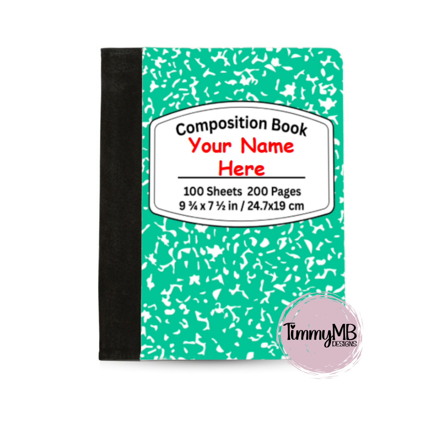 Composition Notebook: Plain - Custom Notepad Portfolio