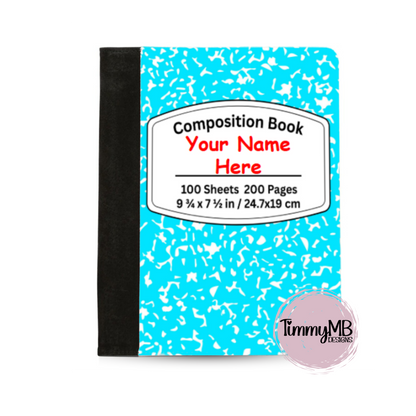 Composition Notebook: Plain - Custom Notepad Portfolio