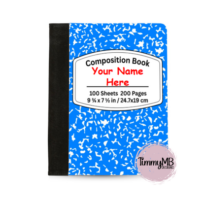 Composition Notebook: Plain - Custom Notepad Portfolio