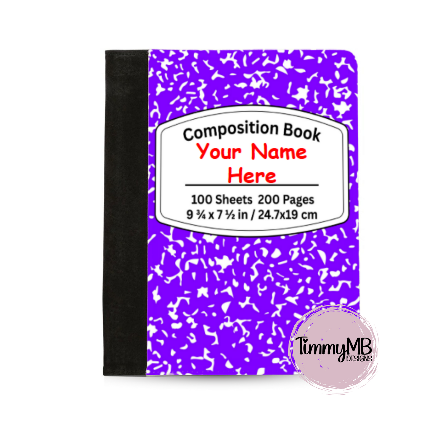 Composition Notebook: Plain - Custom Notepad Portfolio
