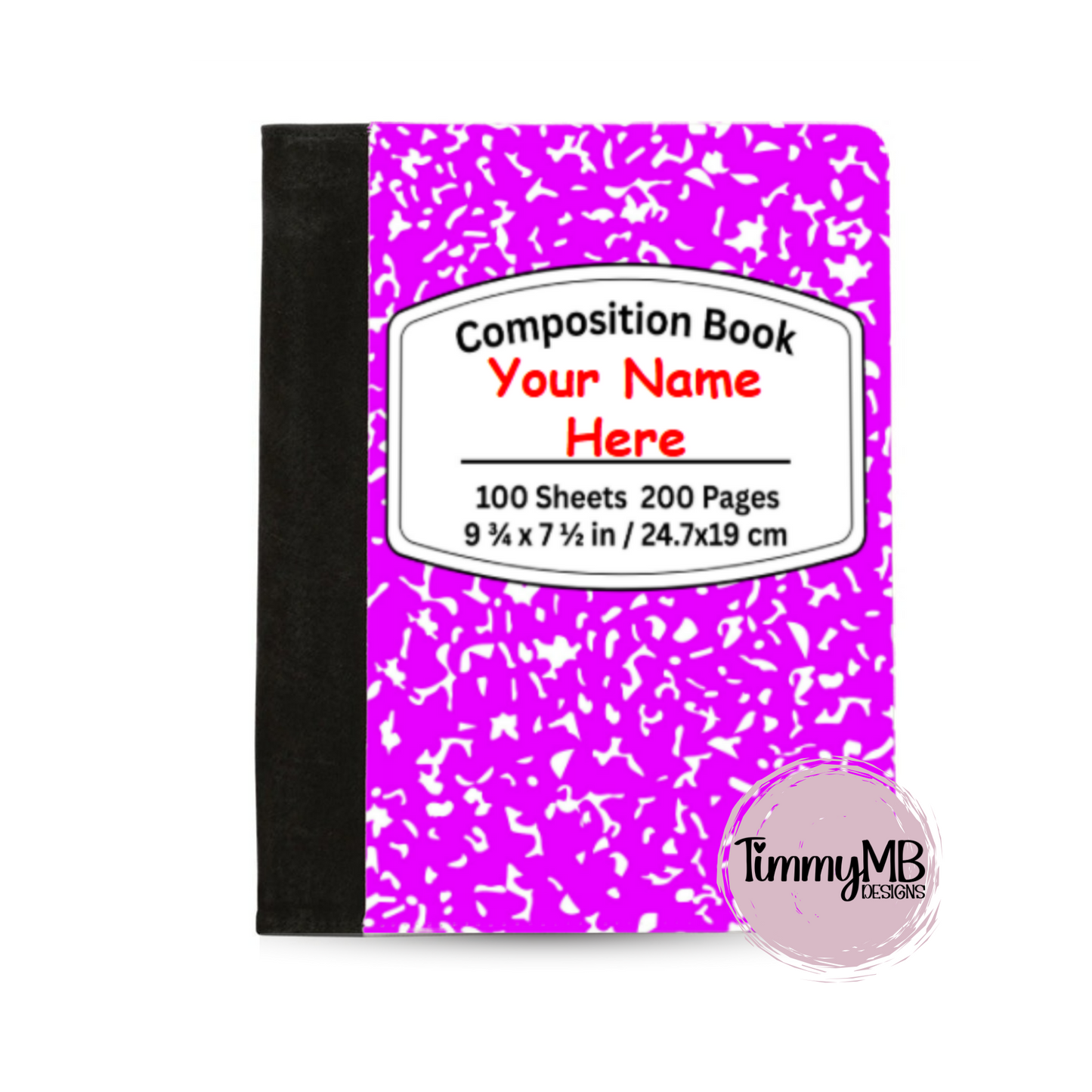 Composition Notebook: Plain - Custom Notepad Portfolio