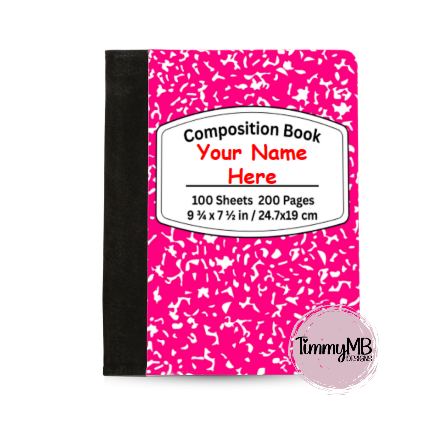 Composition Notebook: Plain - Custom Notepad Portfolio