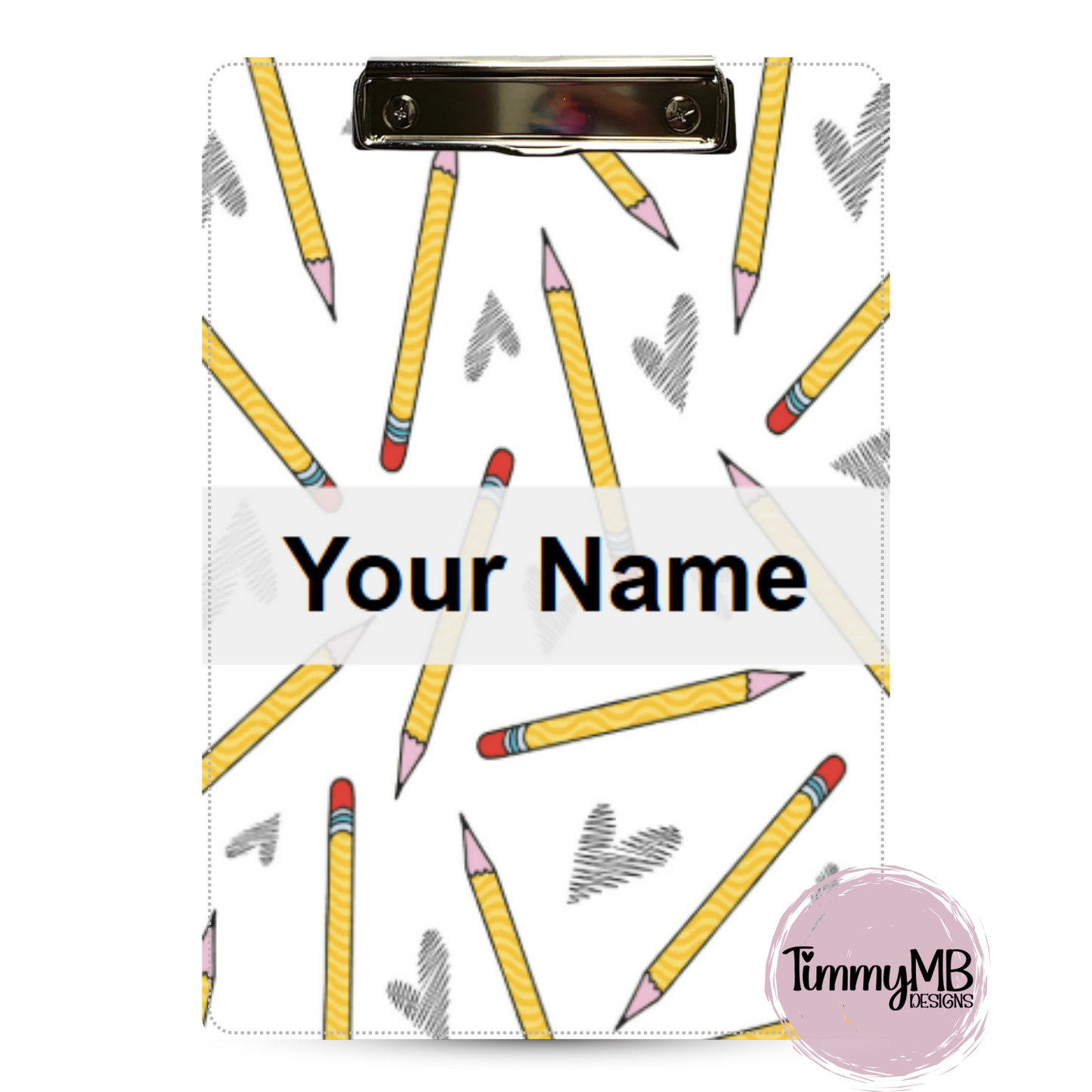 Pencil Hearts - Custom Clipboard
