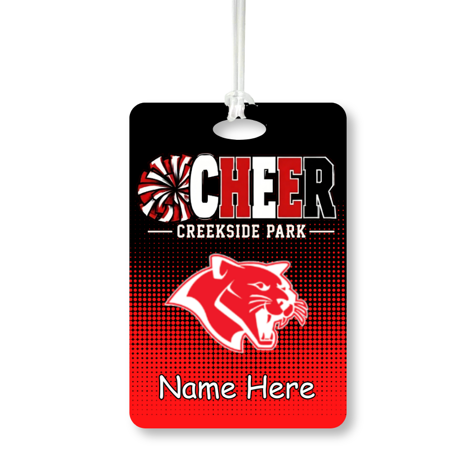 Bag Tag - Cheer: Creekside Park