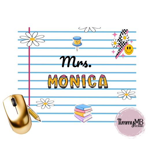 Notebook Page: Daisy - Custom Mouse Pad