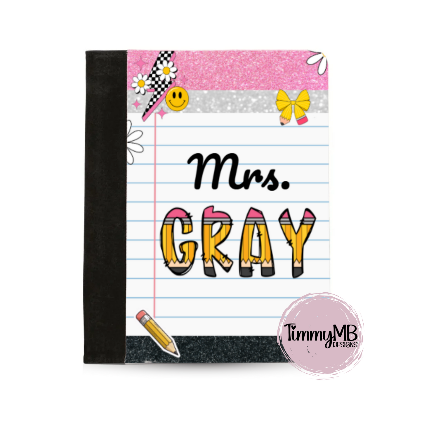 Notebook Page: Glitter Pencil - Custom Notepad Portfolio