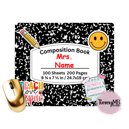Composition Notebook - Custom Mouse Pad