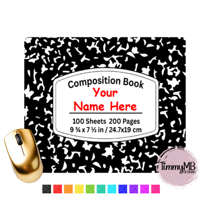 Composition Notebook: Plain - Custom Mouse Pad