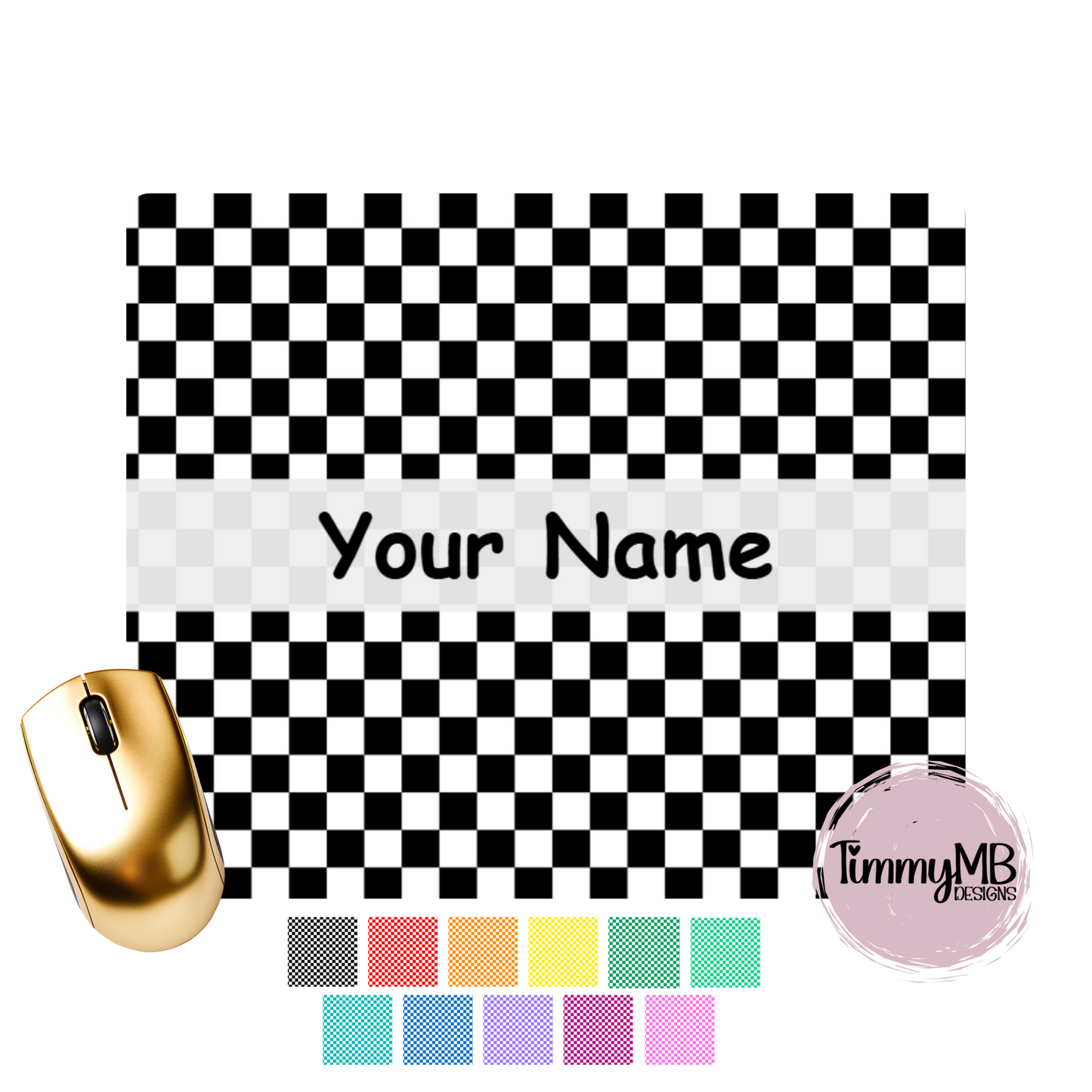 Checkered - Custom Mouse Pad